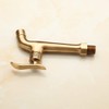Antique Brass Bathroom Washing Machine Wall Mounted Tap with Handle