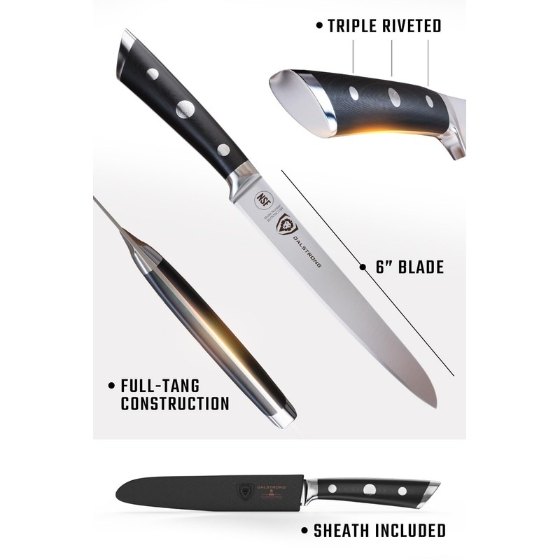 DALSTRONG Utility Knife - 6 inch - Gladiator Series Elite