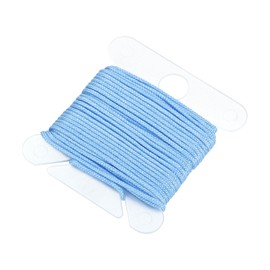 uxcell Braided Lift Shade Cord, 0.8mm 5.5 Yards Roman Shades Cord Braided Nylon Cord String Necklace Bracelet String Cord for Roman Blind Shade Rollers DIY Craft, Sky Blue