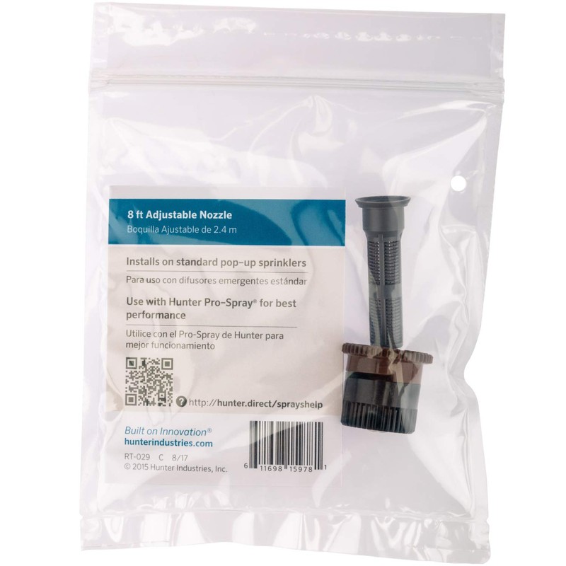 Hunter 8A Pro Adjustable Spray Nozzle, 8' Radius, Precise 0°