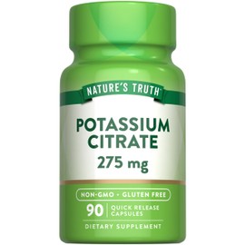 Nature's Truth Potassium Citrate Supplement | 275mg | 90 Capsules | Non-GMO & Gluten Free
