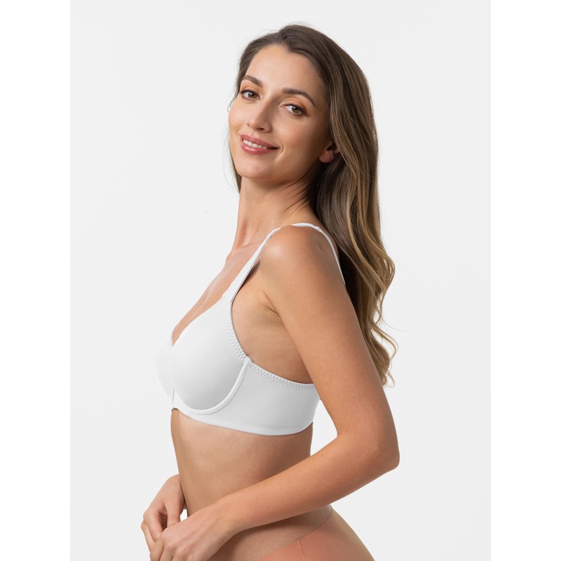 Dorina Women's Lindsay-d Full Coverage Bra, White, 85C