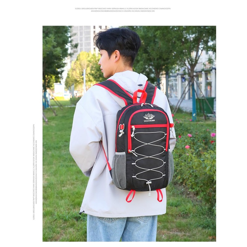 Tonykulas Foldable Lightweight Hiking Backpack Camping Cycling Travel Shopping Fitness
