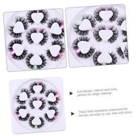 Baluue 7 Sets of Individual Lash Clusters Fluffy Eyelashes for Women Easy Diy Lash Extensions Soft Comfortable for Parties Weddings