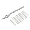 Coufce 11 Pieces Hair Styling Razor Stainless Steel Hair Cutting