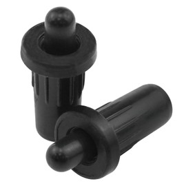 Dsjnf Cabinet Door Repair Kit - 12PCS Black Plastic Shutter Pins & Damper Replacement Springs