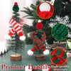 18-Piece Mini Christmas Decorations Set – Includes Santa Hats, Scarves,