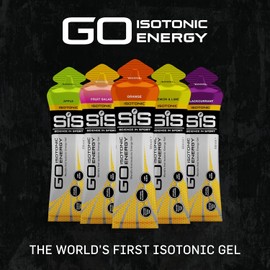 Science In Sport GO Isotonic Energy Gels, Running Gels with 22g Carbohydrates, Low Sugar, Variety Pack of Assorted Flavours, 60ml Per Serving (7 Pack)