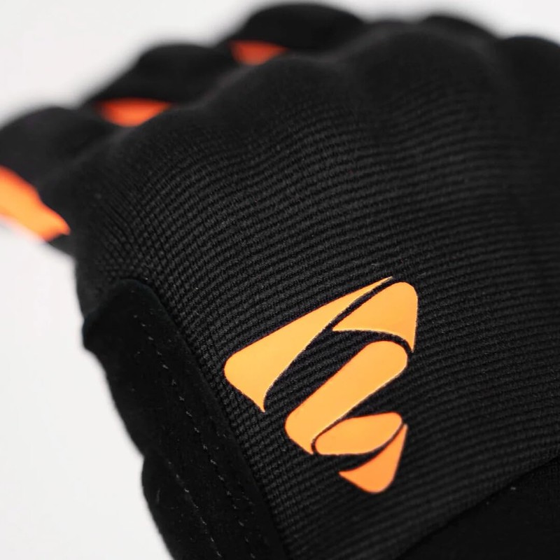 GMS Rio Motorcycle Gloves (Black/Orange, 3XL)