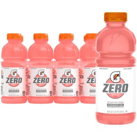 Gatorade Thirst Quencher Zero Sugar Sports Drink, Strawberry Kiwi, 20oz Bottles, 8 Pack, Electrolytes for Rehydration