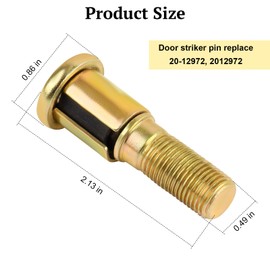 Door Striker Pin 20-12972 Fits for Peterbilt 330 335 359 370 378 379 Models, Door Latch Striker Bolts Replace 20-12972 HLK2128 D56002490-2 Pcs