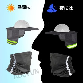 Helmet sunshade, sun shade for mounting helmets, helmet visor, sunshade, folding, high visibility, mesh visor, hard hat sunshade, outdoor, sunscreen, construction, safety helmet, sunshade, light heat