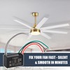 Wadoy CBB61 5 Wire Ceiling Fan Capacitor Compatible with New