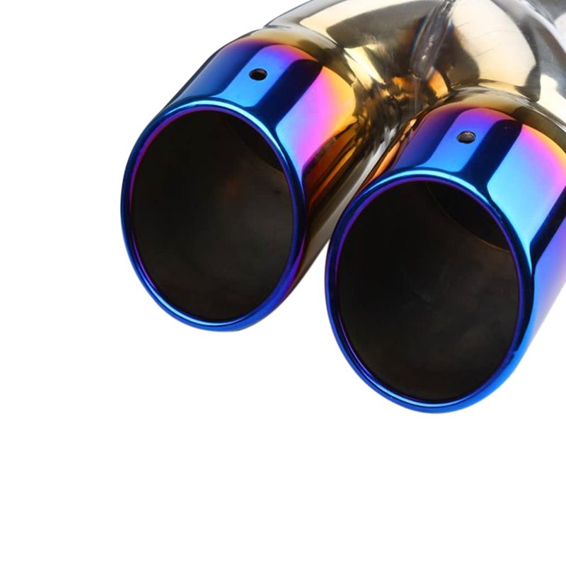 idain 2.5 inch Inlet Dual Exhaust Tip Stainless Steel Polished