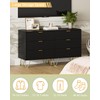 Aobafuir 3 Drawer Dresser for Bedroom, Modern Closet Dressers Chest