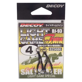 KATSUICHI DJ-93 Light Game Twin Hook #4 Fish Hook
