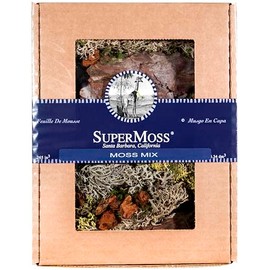 SuperMoss (23210) Moss Mix – Premium Decorative Moss for Crafts, Terrariums, Wedding & Table Décor, 200 cu in, Dried Mix