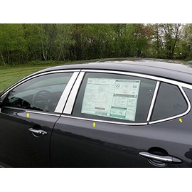 707Motoring Stainless Polished Chrome Window Sill Trim Set 6PC, Compatible with Kia Optima 2011-2015 (4-Door, Sedan)