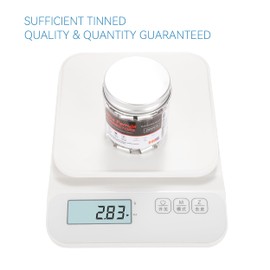 HKS 200PCS Non-Insulated Wire Ferrules- AWG6-16.0mm² Copper Barrel Pin Cord Terminals for Wiring Electrical Crimp EN16-12