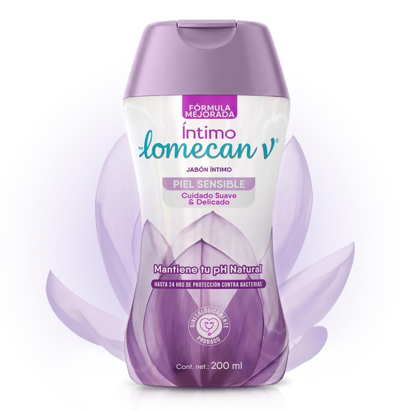LOMECAN V Shampoo Íntimo Piel Sensible, Con Aloe Vera que