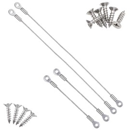 4 Pcs Cabinet Door Restraint, Cabinets Hinge Limiter with Mounting Screws, Doors Opening Angle Protector, Stainless Steel Restraint for Cabinets Wardrobe Doors