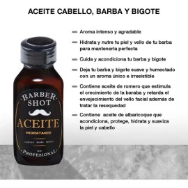 Aceite De Bergamota Hidratante Para Cabello Barba Y Bigote                                                                                            