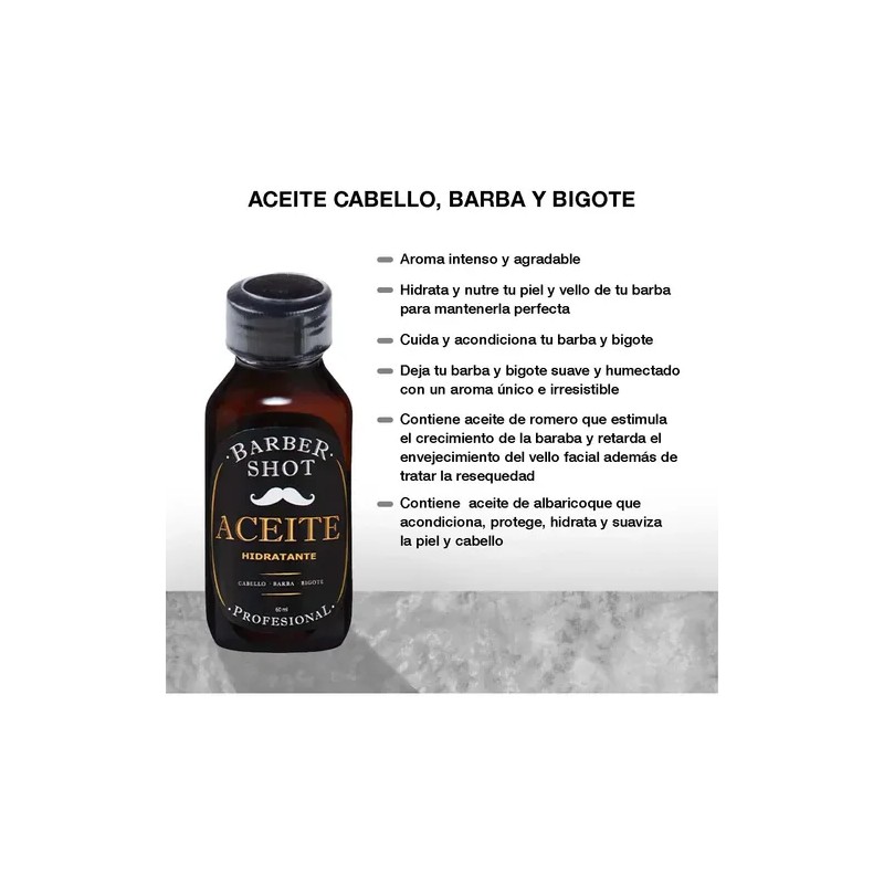 Aceite De Bergamota Hidratante Para Cabello Barba Y Bigote