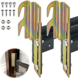 2PCS #711 Bolt-On to Bed Frame Conversion Brackets with Hardware Hook Plate,Headboard Hook Set, Hook on Bed Rails, Hook on Bed Frame Brackets