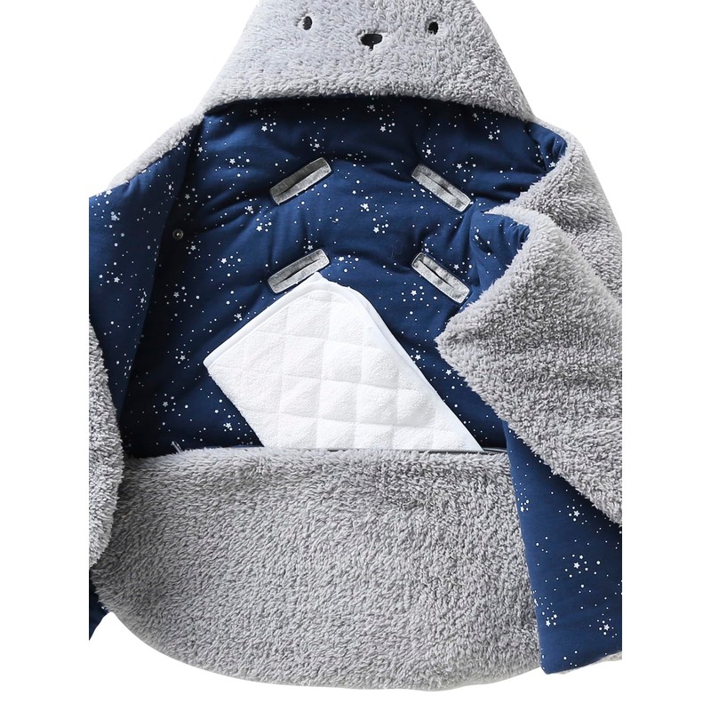 VERTBAUDET 2-in-1 Baby Travel Bag / Changing Mat Teddy Oeko-Tex
