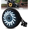 HENGTUAOTO 7" LED Motorcycle Headlight with White/Amber chrysanthemum petal DRL