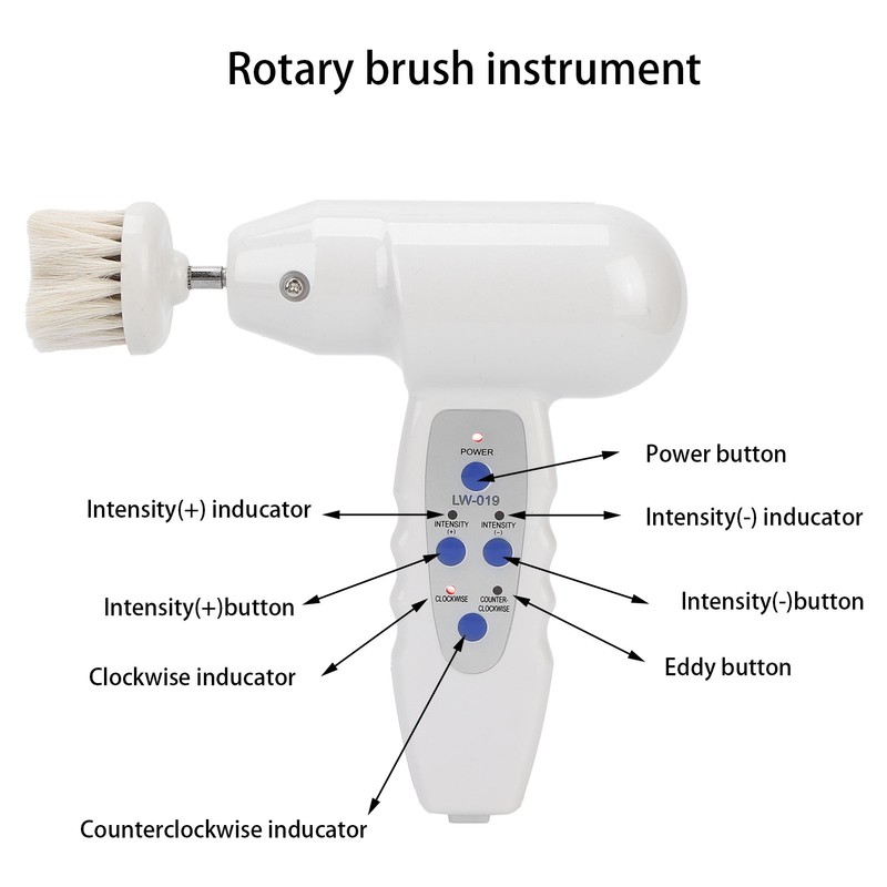 Electric Facial Cleansing Brush Plastic Rotary Exfoliating Brush Rechargeable Face