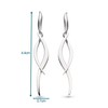 Kit Heath Entwine Twine Twist Drop Earrings - Sterling Silver,