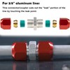 800-641 Line Splice Connector Splicer Coupler For 3/8'' Aluminum Lines,