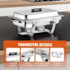 ALSO GO 9QT Chafing Dishes for Buffet 2 Pack, Stainless