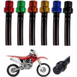 6Pcs Colorful Motorcycle Gas Cap Gas Fuel Tank Cap Vent,Breather Hose Gas Fuel Tank Cap Vent Hose Tube CNC Universal for ATV Quad XR50 CRF50 XR CRF,for All Off-Road Motorcycles