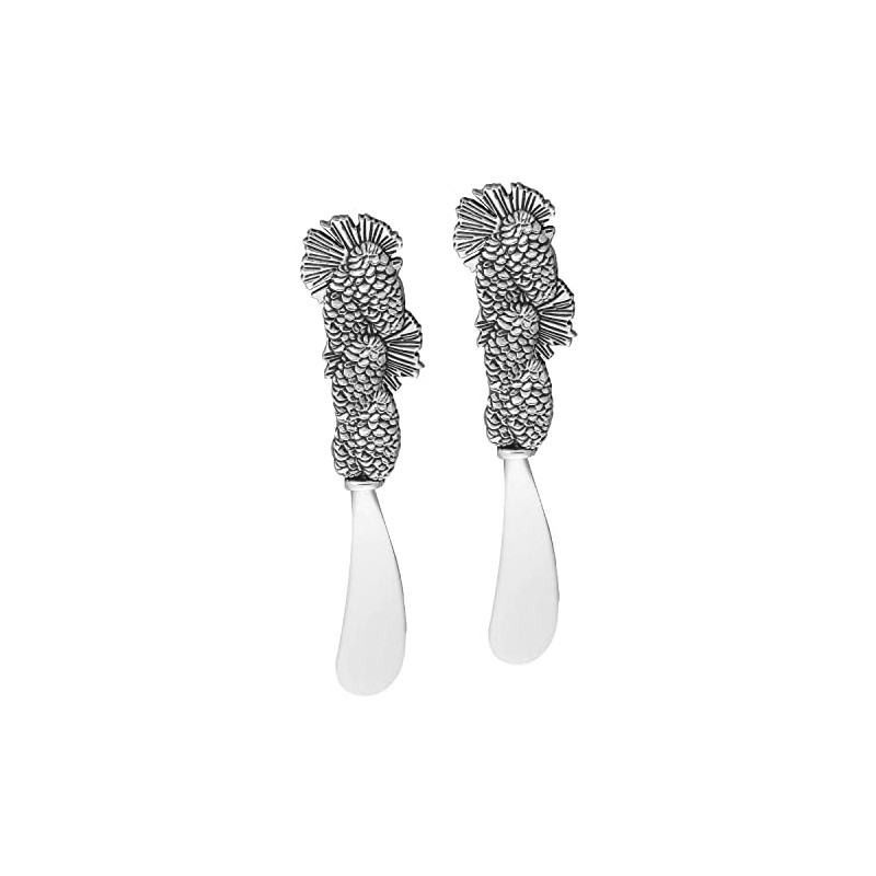 UPware 2-Piece Cheese and Butter Spreader Knives Zinc Alloy Cheese