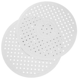 Dish Drying Mat 2pcs Sink Protector Mat Rubber Round Kitchen Sink Mat for Bottom of Kitchen Farmhouse Porcelain Sink Center Drain White Round Placemats