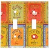 Art Plates - Bistro Signs Switch Plate - Double Toggle