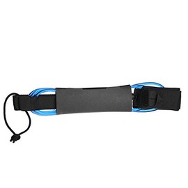 VGEBY Surfboard Leash, 6 ft 5.5 mm Straight Rope TPU Surf SUP Board Leash with Velcro Fastening Metal Double Swivel for Longboard, Paddleboard, Surfboards