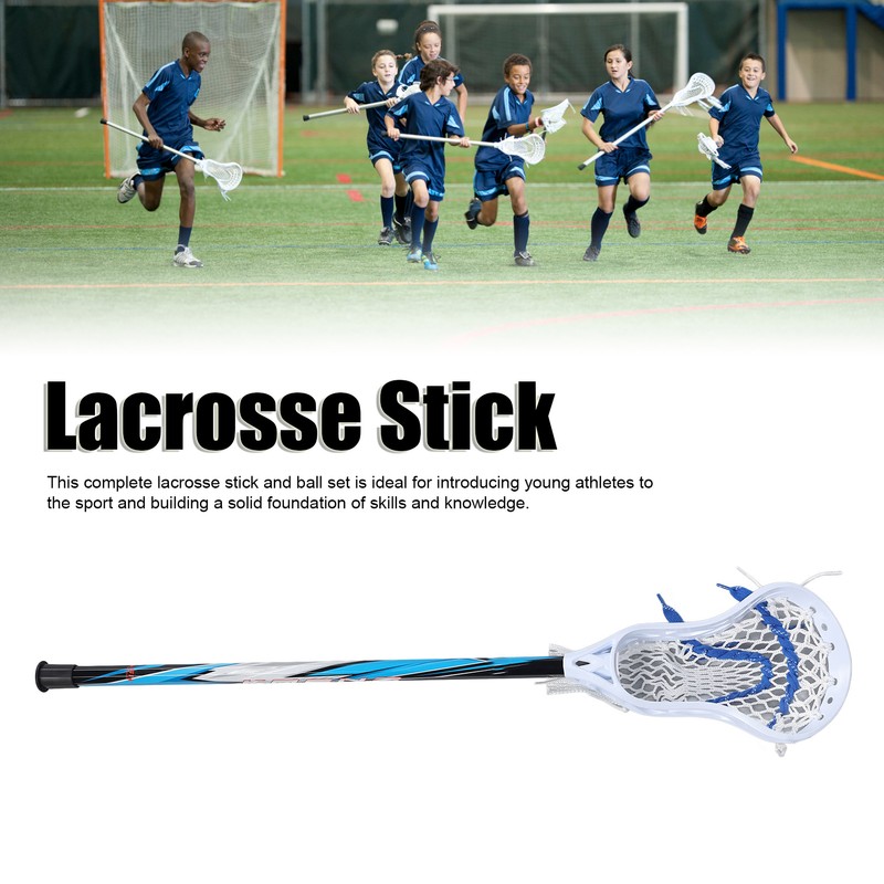 24in Lacrosse Stick with White Mesh Pocket Ball Aluminium Alloy