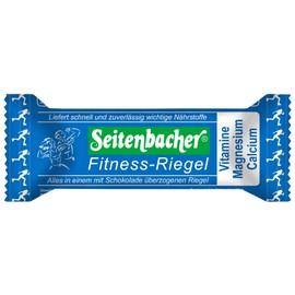 Seitenbacher Fitness Riegel Schoko I glutenfrei I Magnesium I Calcium I Vitamine I 12er Pack (12x50g)