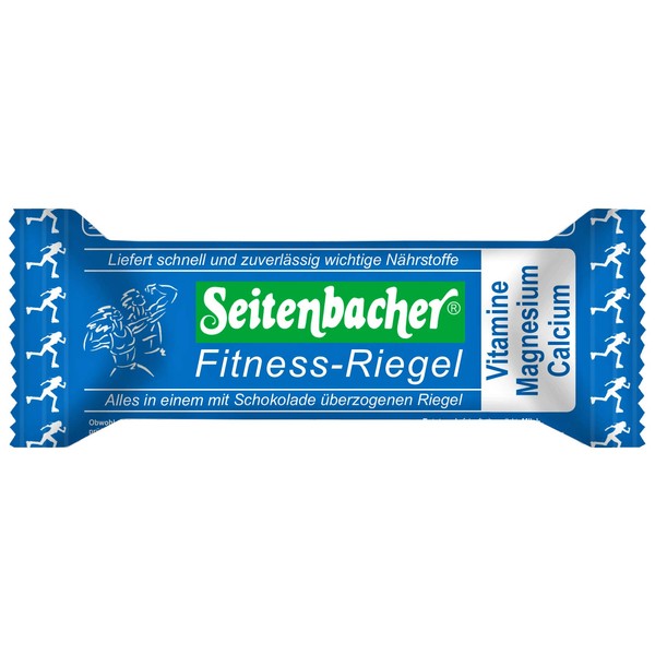 Seitenbacher Fitness Riegel Schoko I glutenfrei I Magnesium I Calcium I Vitamine I 12er Pack (12x50g)