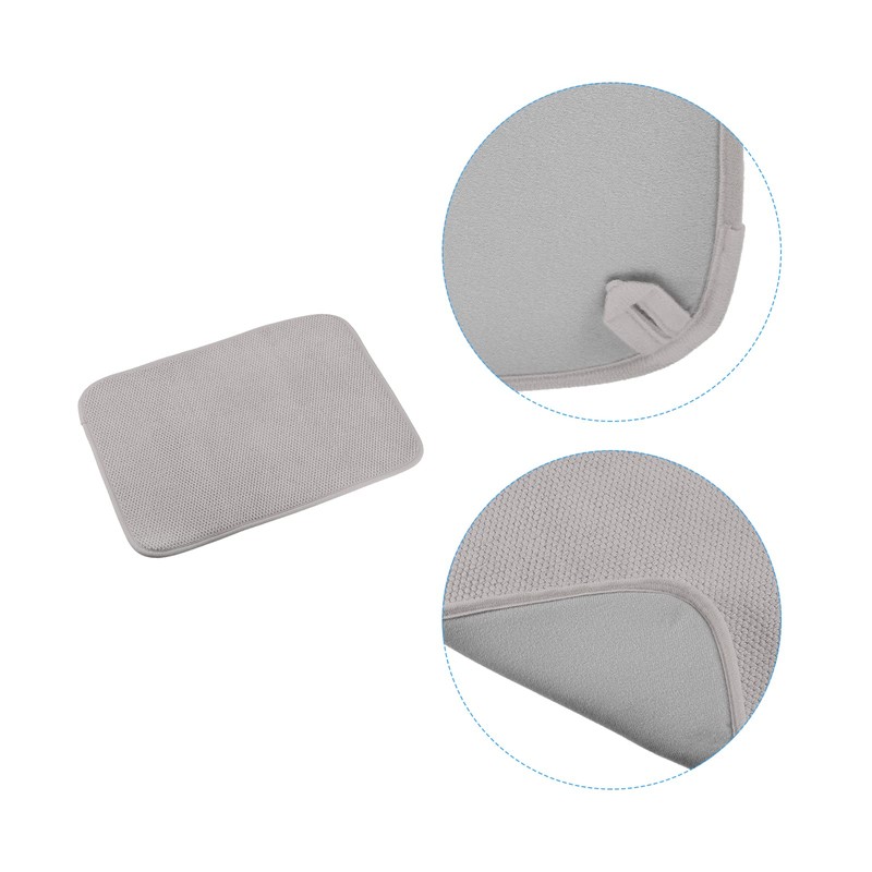 sourcing map Microfiber Dish Drying Mat, 15.75" x 11.82" Dishes