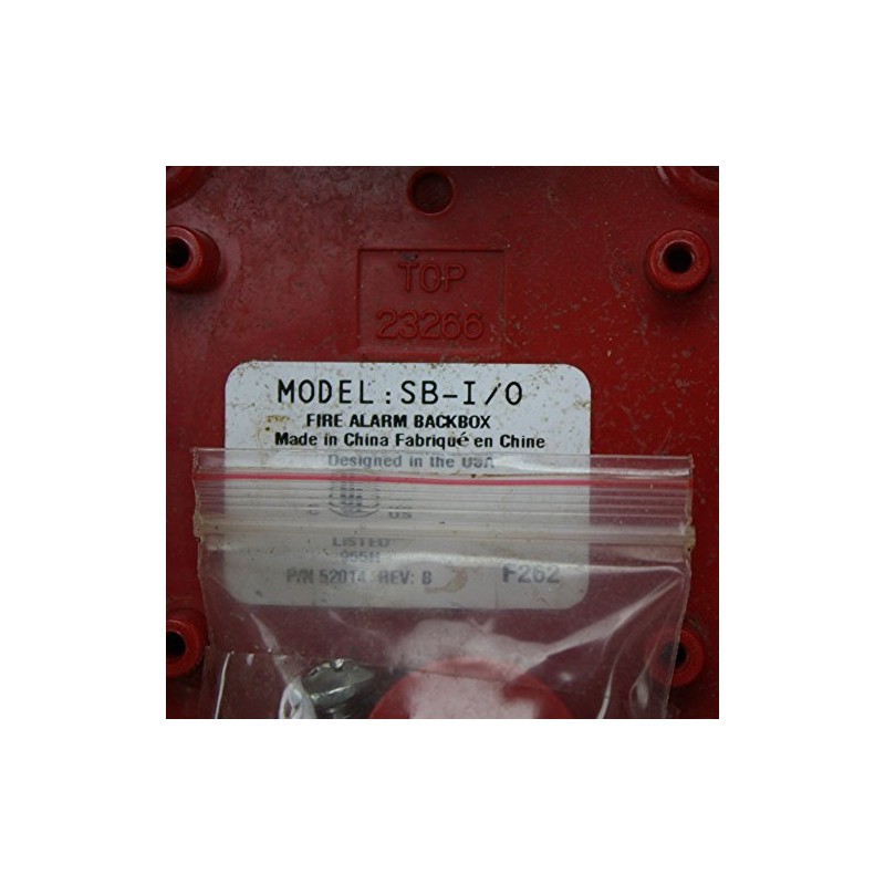 Fire Lite Alarms SB-I/O Red Fire Alarm Indoor/Outdoor Polycarbonate Surface