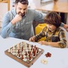 MerryPony Wooden Chess Set for Adults & Kids, 15" Foldable