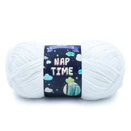 Lion Brand Yarn Naptime Yarn, White