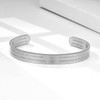 nitaru Life Activating Bracelet with Numbers Silver