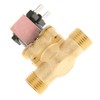 Brass Electric Solenoid Valve, 12V, 1/2 Inch, Water Control, Wear-Resistant,