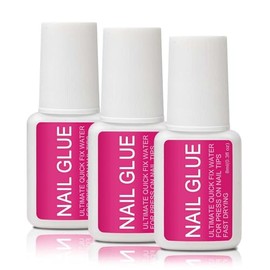 24ML Super Strong Nail Glue for Press Ons, Fake Nail Tips, Acrylic Nails No Uv Light Needed Nail Bond Brush in Nail Glue for Press On Nails False Nails Tips Long Lasting for Beginners DIY Home