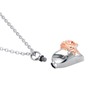 YSAHan Heart Cremation Jewelry for Ashes Mom Rose Flower Urn
